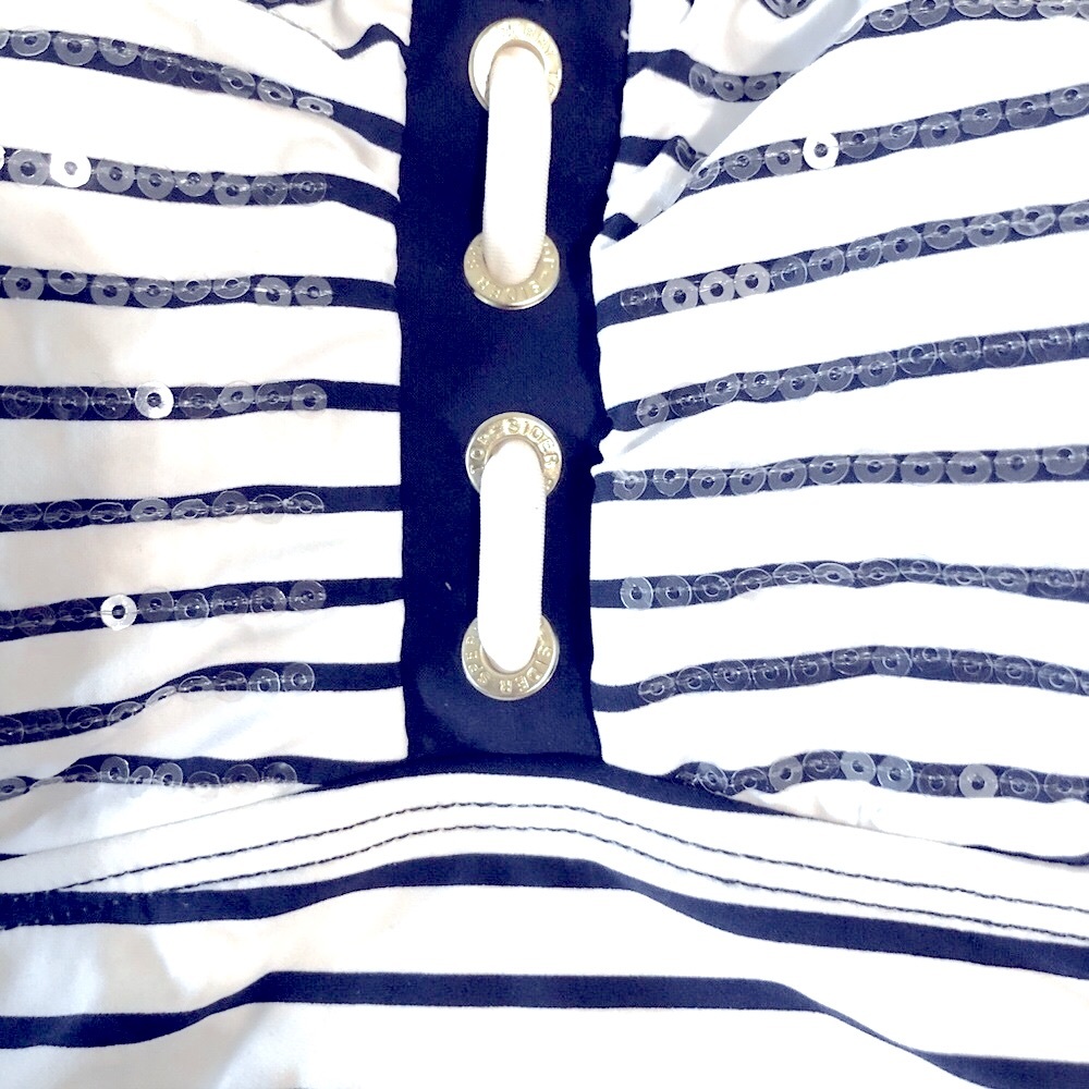 SPERRY Tankini Nautical Blue White Bikini Set - Picture 8 of 14